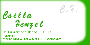 csilla henzel business card